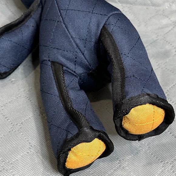 Tough Quilted Dog Chew Toy Denim Plush Bear Tough Materials and Seams NWT - Picture 10 of 13
